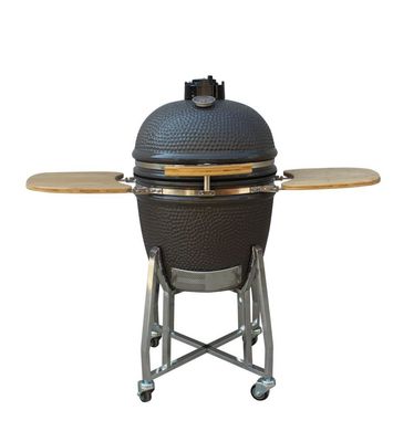 Высокая степень гриля Kamado 22 дюймов цвет серого цвета гриля угля огнестойкости на открытом воздухе