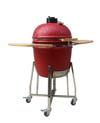 Красный цвет керамическое Kamado жарит муллит на открытом воздухе угля 22 дюймов теплостойкий